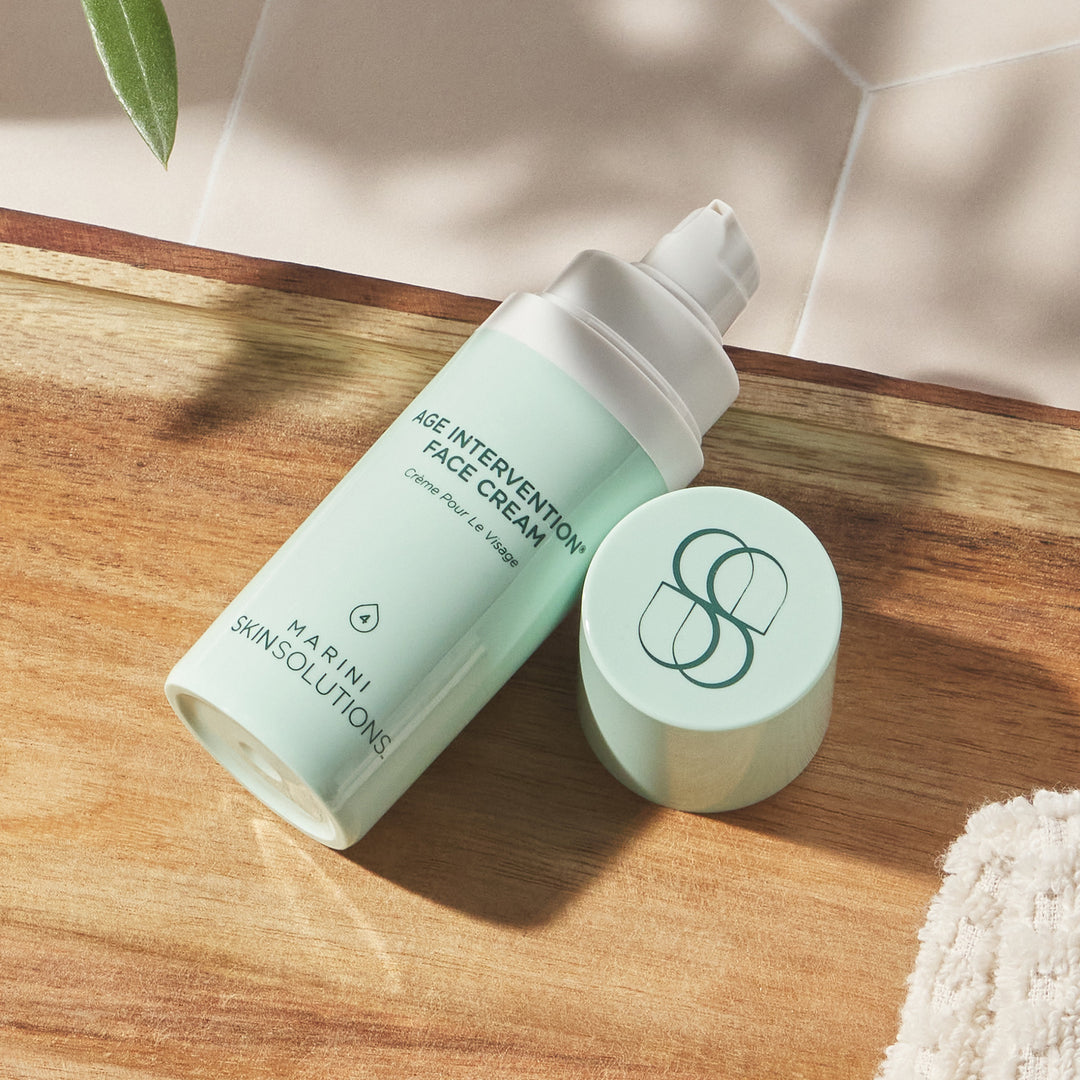 Crema facial para intervención de la edad